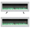 LED Fireplace Media Wall Fire Wall Mounted / Standing Electric Heater 40-100in