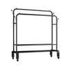 Heavy Duty Metal Double Rail Clothes Garment Hanging Rack Shelf Display Stand UK