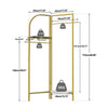 Metal Clothes Rail Adjustable Garment Rack Clothing Storage Organizer Coat Rack