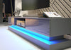Modern I 180cm I TV Unit I Cabinet I TV Stand I Grey High Gloss Doors I Free LED