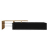 TV Unit Modern Living Room Cabinet Media Stand Furntiure RGB LED Light Black