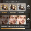 LED Lighted Dressing Table Cloud Shape Mirror Makeup Vanity Desk Space Saving