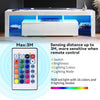 TV Stand 160cm High Gloss TV Unit Cabinet Sideboard With LED Light & Drawers
