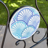 Bistro Set Mosaic Patio Outdoor Garden Furniture Table and Chairs Metal Frame