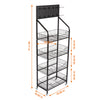 Shop Retail Shelf Wire Mesh Display Rack 4-Layer Large Capacity market Movable