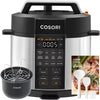 Electric Pressure Cooker 5.7L, 50 Recipes, 9-in-1 Multi Cooker, Steamer,