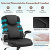 Executive Office Chair PU Leather Computer Desk Chair w/ Rocking Function Black