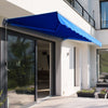 Retractable Manual Awning Canopy Garden Patio Sun Shade Shelter Porch Cover Blue