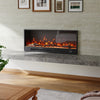46'' Insert/ Wall Mount LED Fireplace Electric Inset Fire Media W/ Standing Feet