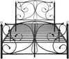 Luxury Metal Bed Frame with Crystal Finials - 4ft6 Double Bed - Underbed Storage