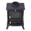 Fireplace Cast Iron Heater Home Log Burning Flame Effect Living Room Stove 4500W