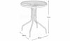 Tasmania Rattan Effect Patio/Balcony Set - Brown Bistro Table & 2 Chairs Set