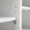 Metal TV Stand Sideboard Office Filing Storage Cabinet Cupboard Doors Cable Hole