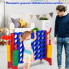 Giant 4 in a Row Game Jumbo Connect 4 Garden Games w/42 Rings Basketball Hoop