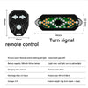 Bicycle Tail Light Rechargeable Smart Remote Control Turn Signal Warning Lamp