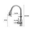 Kitchen Sink Taps Pull Out Spray Single Lever Faucets Mono Mixer Stainless Steel