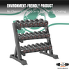 Dumbbell Rack Storage Stand Hex Weight Heavy Duty 3 Tier Wide Home Gym Fitness