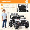 Kids Battery Powered Car Toy 12V Electric Ride on Car Truck-White