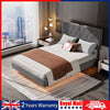 Floating LUXURY UPHOLSTERED BED FRAME 4FT6 Double Size With Padded Headboard