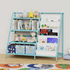 Bookshelf Bookcase with 9 Storage Compartme for Children's Reading Room Green