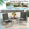 2 Pieces Patio Folding Chairs Outdoor Patio Chairs Portable Dining Chair