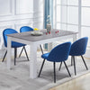 Rectangular Kitchen Dining Table Wooden Table 4-6 Seats Family Party Table White
