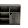 Multi-Storage Bench Shoe Rack w/10 Compartments Cushion Seat Shoe Organizer Grey