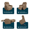 RISE & RECLINE Chair Electric Lift Recliner Armchair Dorchester Dual Motor Seat