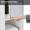 Bathroom Floor Storage Cabinet with Mirror and 2 Doors 6 Shelves Tallboy Unit