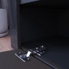 Modern 120CM TV Unit Cabinet Stand Set Black High Gloss with LED Lights Drawers