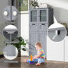 Bathroom Storage Cabinet Tall Freestanding Floor Wood Cabinet Storage Organizer
