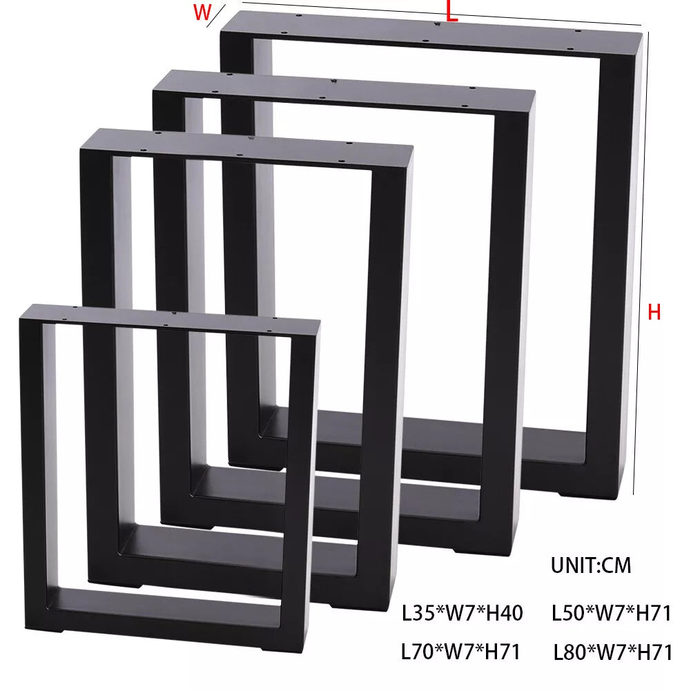 Industrial Metal Table Legs Dining Bench Coffee Desk Furniture Stand X Frame