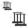 Set of 2 Industrial Table Parts Black Metal Table Legs Office Bench Worktop Desk