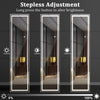Full Length Mirror Wall Mounted Free Standing Floor Mirror W/ 3 Color LED Lights