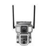 Solar Triple-Lens Linkage Camera 10X Zoom WiFi Security Cameras Surveillance