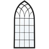Large Window Garden Mirror Wall Mounted Metal Frame Indoor Outdoor Floral Decor