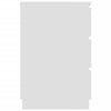 White Engineered Wood Writing Desk 140x50x77 cm with Drawers for Kids