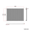 Black Designer Radiator Vertical Horizontal Oval Column Central Heating Rads