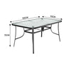 Garden Bistro Furniture Table Rattan Chairs Variable Shape with Umbrella Hole