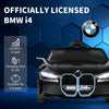 OYAJIA BMW i4 Licensed 12V Kids Electric Ride-On Car w/ Remote Control - Black