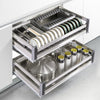 Pull Out Kitchen Baskets Slide Out Storage Dishware Cupboard Drawer600/800/900mm