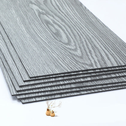 5 m² Floor Planks Tiles Grey Self Adhesive Wood Effect Vinyl Flooring Bathroom