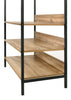 Clothes Rail Rack Garment Hanging Stand Shoe Storage Shelf Open Wardrobe Oak
