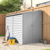 Metal Garden Shed, Lockable Tool Storage House Lean to Shed with Double Doors UK