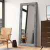 Rectangle Wall Mirror Full Length with Wood Framed 150x60cm Large