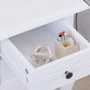 2x White Bedside Cabinet Table Nightstand Chest of Drawers 2 Drawer Bedroom Unit