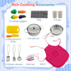 Kids Corner Kitchen Playset Toy Toddlers Wooden Play Kitchen Cooking