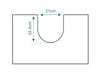 Bathroom Cabinet Under Sink Basin White Storage Cupboard Vanity Unit