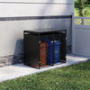 OUTDOOR WHEELIE BIN STORAGE METAL DOUBLE SHED DUSTBIN RUBBISH SCREEN SHELTER NEW