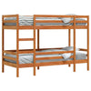 Bunk Bed Wax Brown 80x200 Solid Wood Pine A7A7